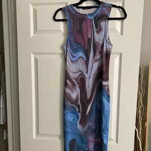 Nasty gal swirl maxi dress